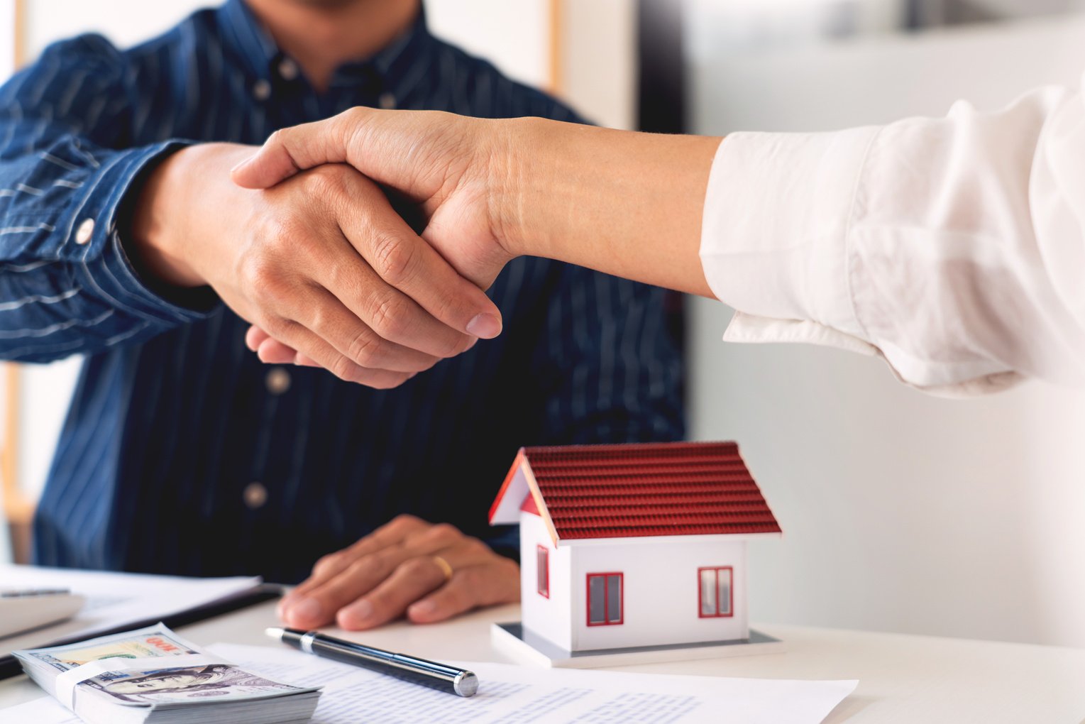 Handshake After Successful Real Estate Deal